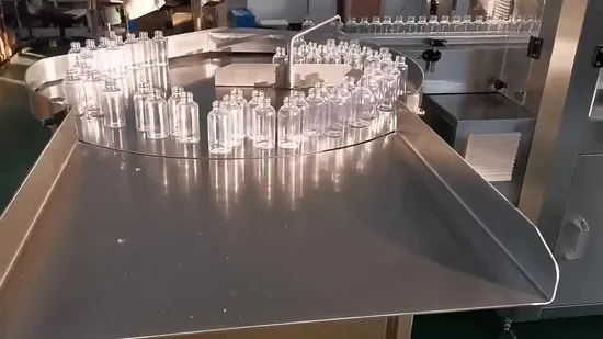 自動簡単小型ガラス瓶充填機