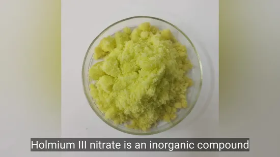 黄色の化学物質 分子量441.02 ホルミウム(III)硝酸塩五水和物