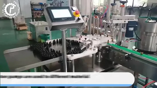全自動スプレー香水エッセンシャルオイル液体試薬ドロップボトル液体充填およびキャッピングマシン
